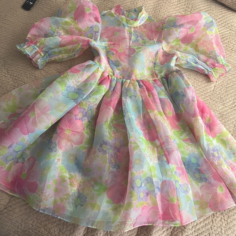 L Selkie Sugar Sugar Royal puff dress